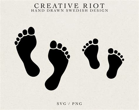 Footprints Svg Commercial Use Svg Baby Print Svg Cricut Etsy Canada