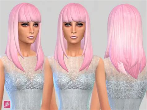 The Sims Resource Long Straight Bangs By Alexandrasine Sims 4 Hairs
