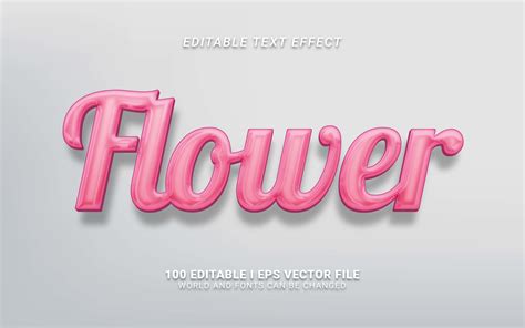 Flower Text Effect Graphic By Sugarvcreative · Creative Fabrica