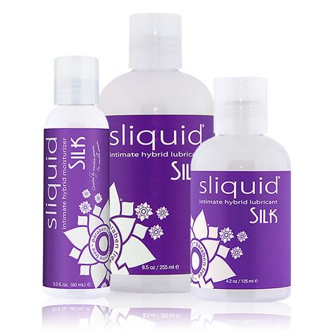 Silk Water Based Silicone Hybrid Personal Lubricant Sliquid Naturals