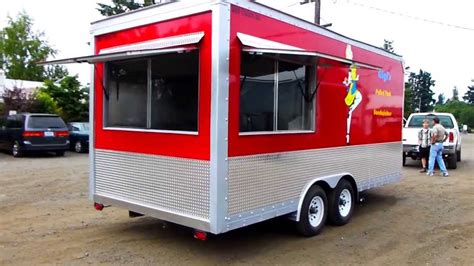Custom Mobile 18ft Kitchen Concession Food Trailer Youtube