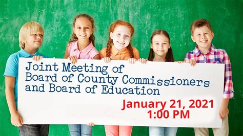 Board Of Carroll County Commissioners Board Of Education Joint Meeting