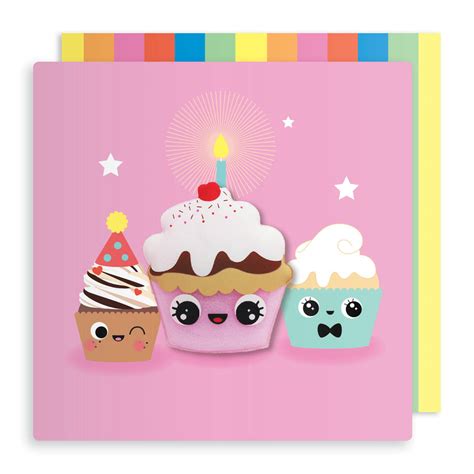 How to draw a birthday cake. Jelly Magnet Cupcake Birthday Card By Pango Productions ...