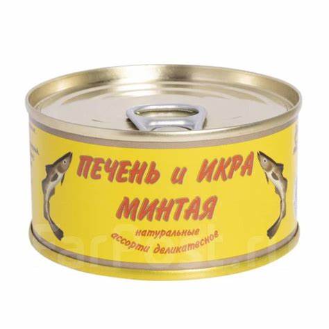 Ассорти печень и икра минтая натуральная РКЗ Кайтес Камчатка 120 г 1/ Картинка - Ассорти печень и икра минтая натуральная РКЗ Кайтес Камчатка 120 г 1/