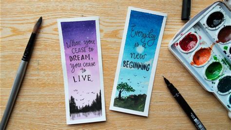 diy watercolor bookmarks with inspirational quotes watercolor bookmarks diy watercolor