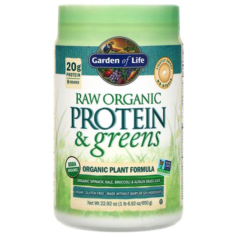 Garden Of Life Raw Protein And Greens Organic Plant Formula Lightly
