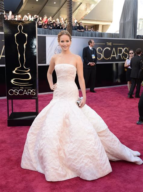 Jennifer Lawrence In Christian Dior Haute Couture At The Academy
