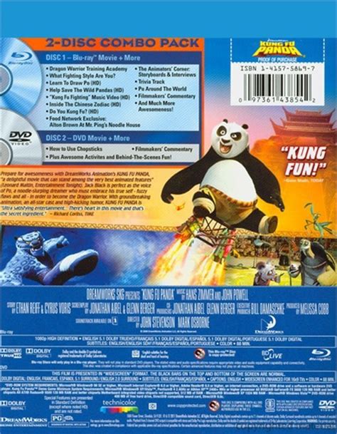 Kung Fu Panda Blu Ray Dvd Combo Blu Ray 2008 Dvd Empire
