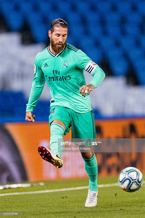 Sergio Ramos Of Real Madrid Makes A Pass During The Liga Match