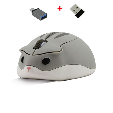 G Wireless Optical Mouse Cute Cartoon Hamster C Grandado