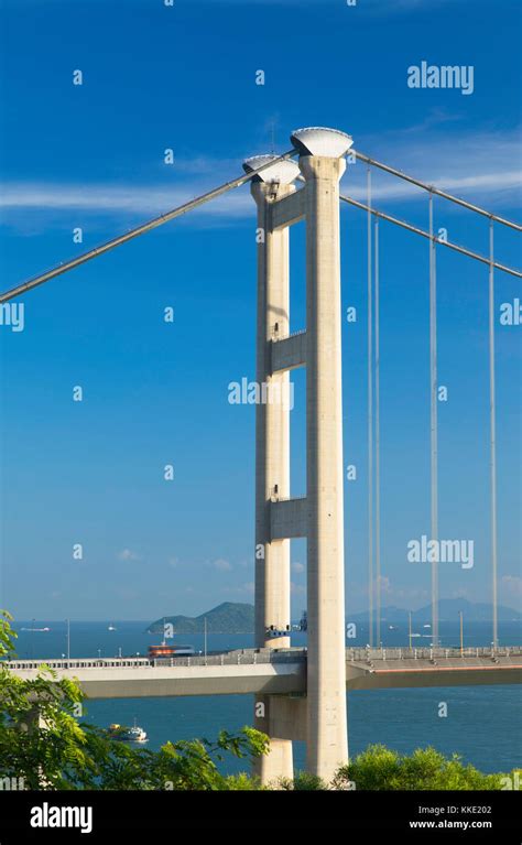 Tsing Ma Bridge Tsing Yi Hong Kong China Stock Photo Alamy