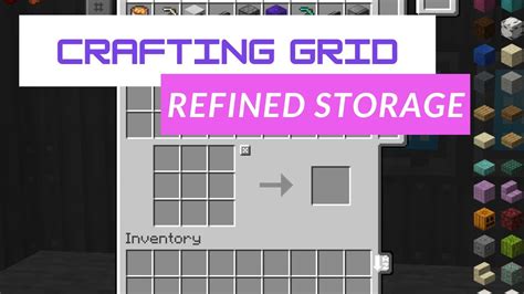 How To Use A Crafting Grid With Jei Youtube