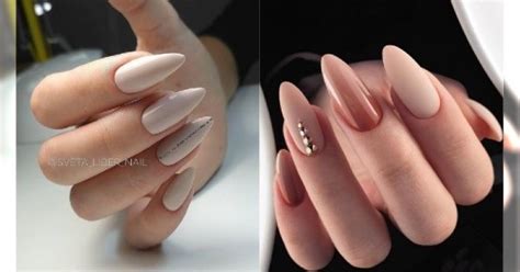 Nowy modny manicure nude najpiękniejsze paznokcie w odcieniach beżu i cielistego różu