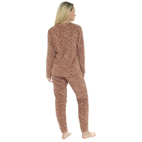 ladies womens winter fleece fluffy warm cosy soft pjs pajamas various designs ebay