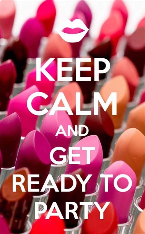 Lipsticks With The Words Keep Calm And Get Ready To Party