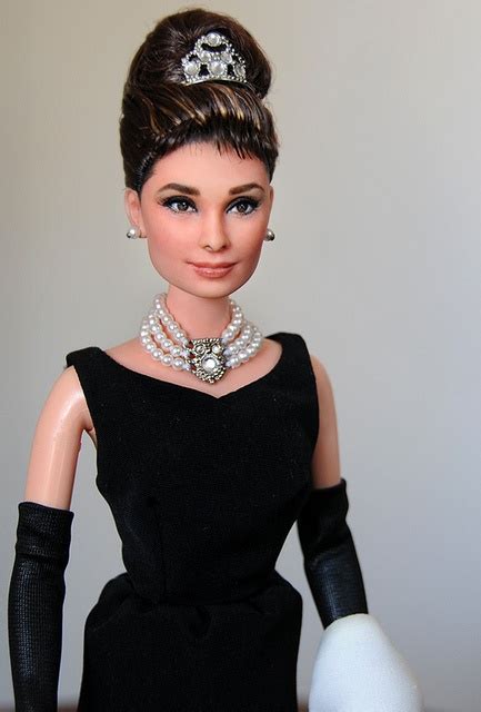 So Beautifull Ooak Mattel Bat Barbie Doll Repaint As Audrey Hepburn