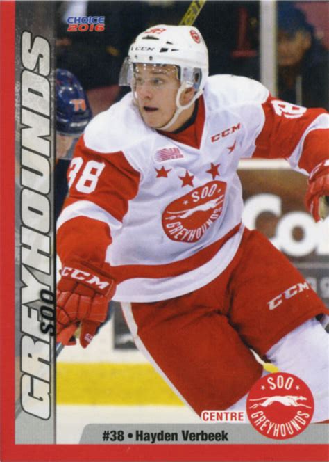 Verbeek has been assigned to montreal's taxi squad, eric engels of sportsnet.ca reports. Soo Greyhounds 2015-16 Hockey Card Checklist at hockeydb.com