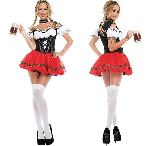 on sale women sexy bar maid beer girl german bavarian oktoberfest festival fancy dress cosplay