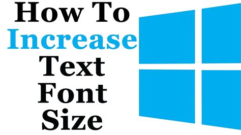 How To Increase Or Decrease Font Size Settings In Windows 7 Youtube