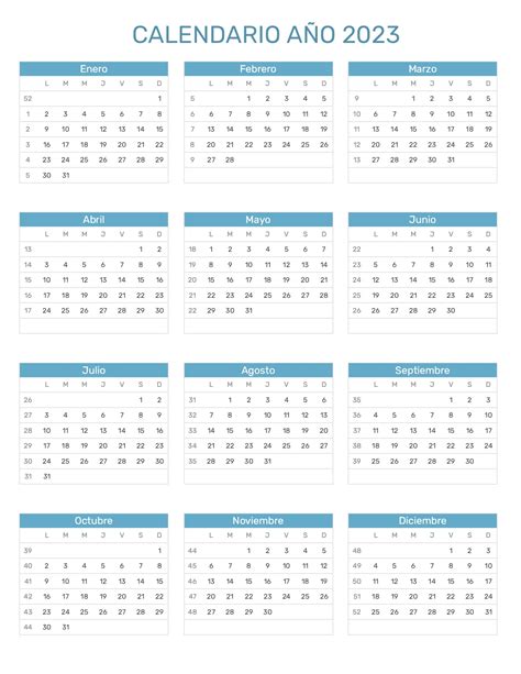 Calendario Año 2023