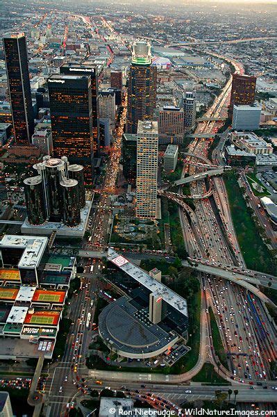 Usa Aerial View Of Downtown Los Angeles California 여행지 여행지 아름다운