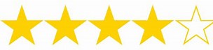 Image result for 4 out of 5 Stars