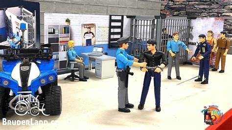 Bruder New Police Station Bworld Unboxing Toys Bruderland Youtube