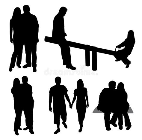 Set Of Couples Silhouettes Royalty Free Stock Image Image 16539866