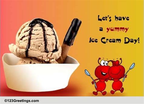 The Coolest Pair Free Ice Cream Day Ecards Greeting Cards 123