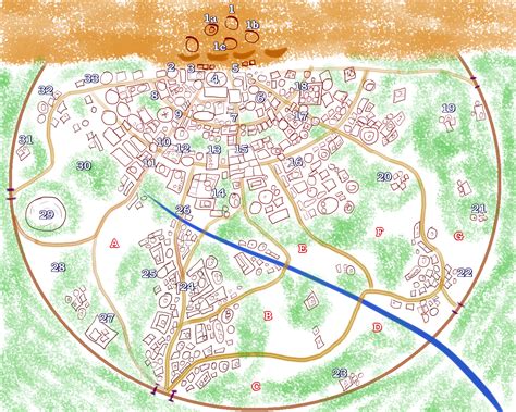 Naruto Leaf Village Map