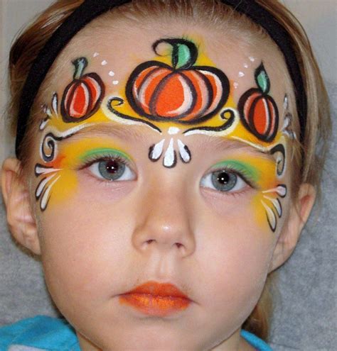 Pumpkins Face Painting Halloween Festival Face Paint Festival Face