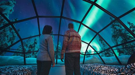 Snow Igloos In Finland Watch The Northern Lights