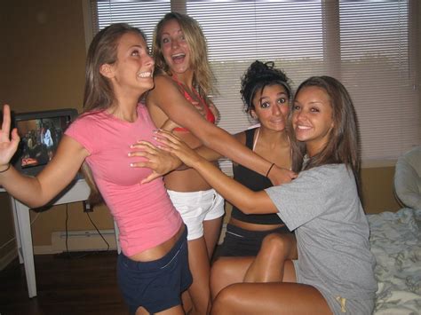 Friends Grabbing Her Boobs Makes Her Feel Embarrassed Porn