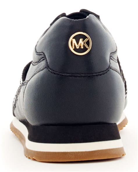 Lyst - Michael Kors Logocutout Sneaker in Black