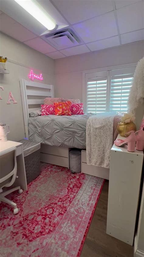 Sorority Dorm Decor Dorm Room Inspiration Pink Dorm Rooms College