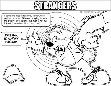Stranger Danger Coloring Pages Preschool Coloring Pages