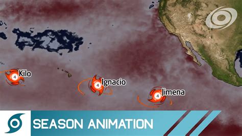2015 Pacific Hurricane Season Animation Youtube