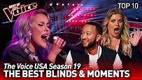 The Voice USA: The best Blind Auditions & Moments of season 19 | Top 10 ...
