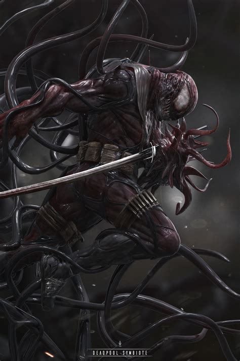 Deadpool Symbiote 3d Art By Limkuk Zbrushtuts