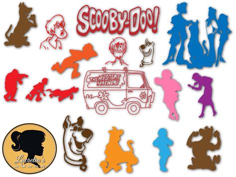 Scooby Doo Silhouette Cartoon Svg Digital Download For