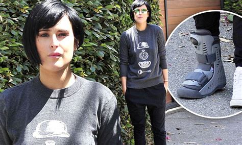 Rumer Willis Continues Road To Recovery From Foot Injury In A Walking