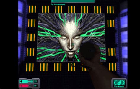 Meeting Shodan In System Shock 2 Irrational Gameslooking Glass 1999