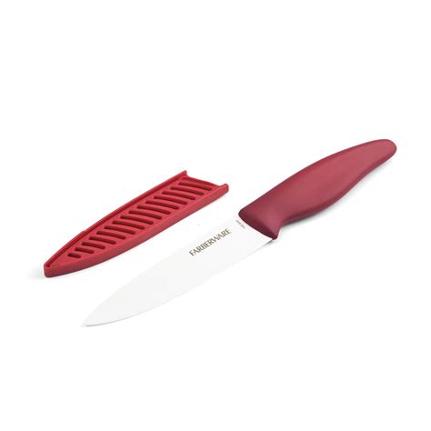 Farberware Colourworks 5 Inch Ceramic Utility Knife With Blade Cover