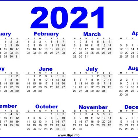 2021 Printable Calendar Uk United Kingdom