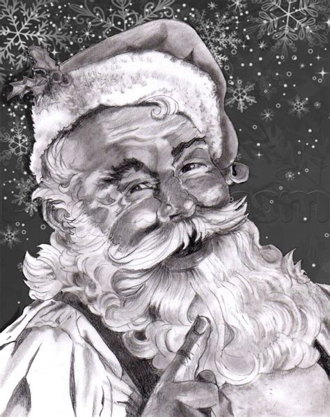 How To Draw A Realistic Santa Claus