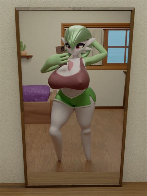 Rule 34 3d Anthro Booty Shorts Female Gardevoir Large Breasts Milf