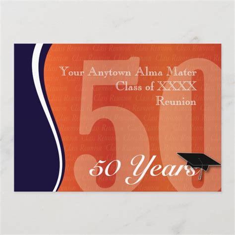 50 Year Class Reunion Invitation