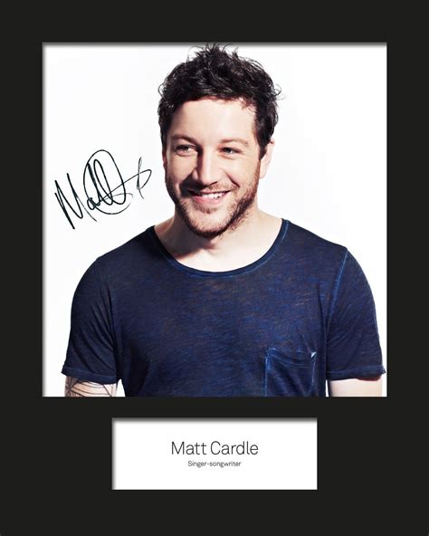 Matt Cardle 2 Signed Mounted Photo Reprint 10x8 Size To Fit 10x8 Inch Frames Machine Cut