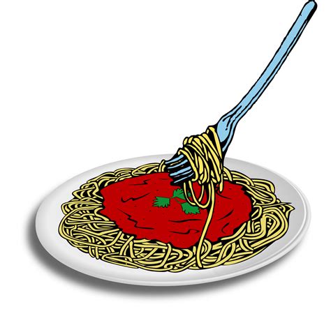 Drawing Of Spaghetti With Bolognaise Free Image Download