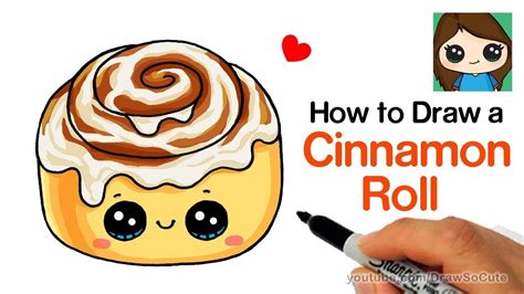 How To Draw A Cinnamon Roll Cute And Easy Rajzok Rajz